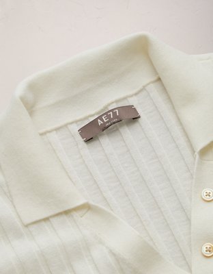 AE77 Premium Wool-Silk Blend Polo Shirt
