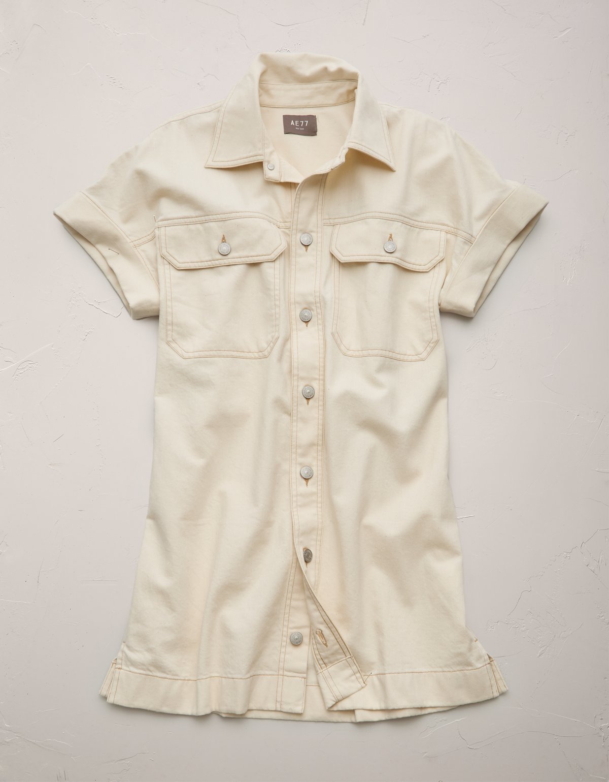 AE77 Premium Denim Shirt Dress - image 3