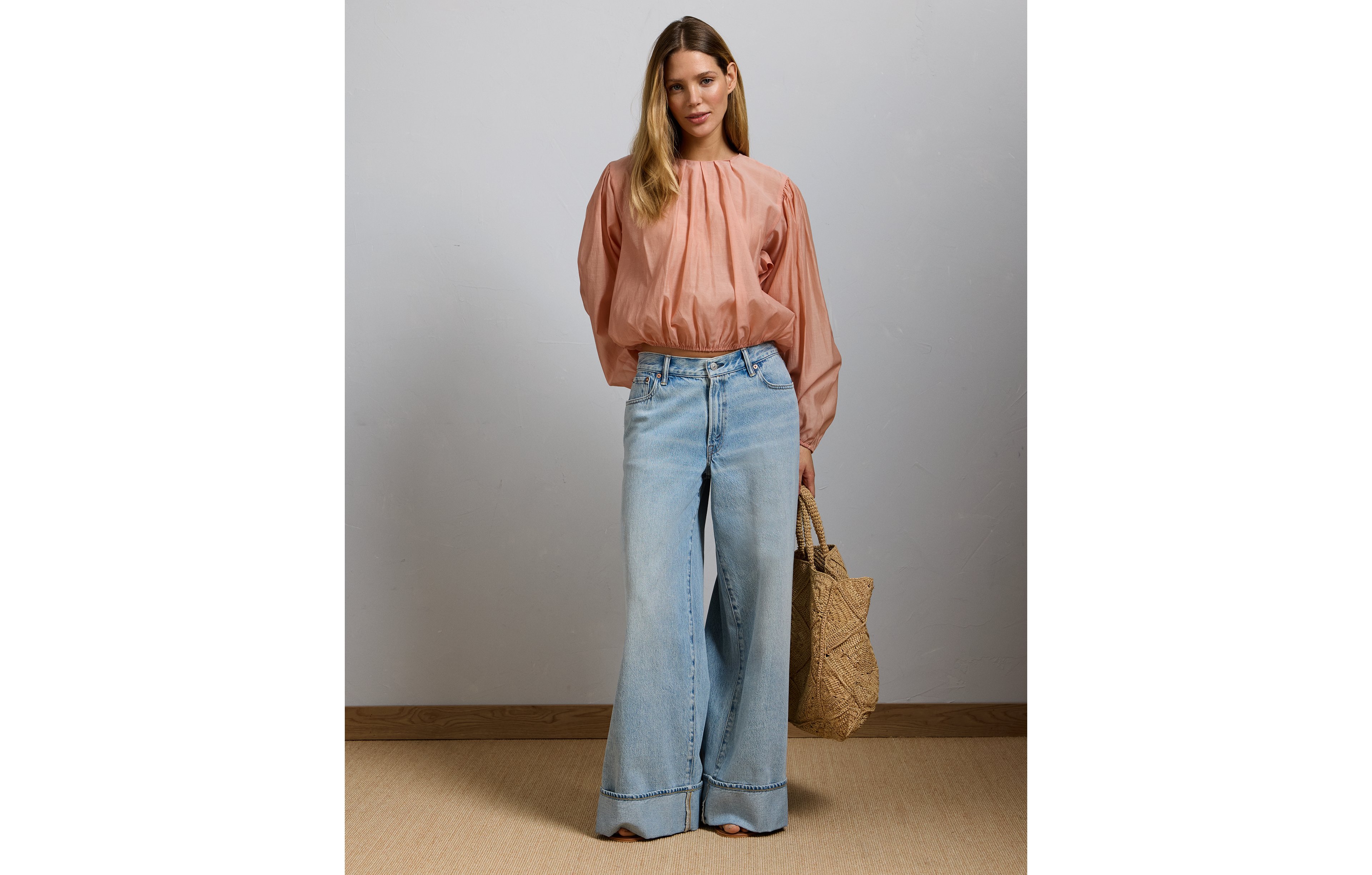 AE77 Premium Bubble Blouse