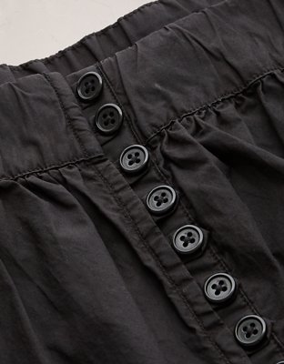 AE77 Premium Wide-Leg Cropped Poplin Jumpsuit