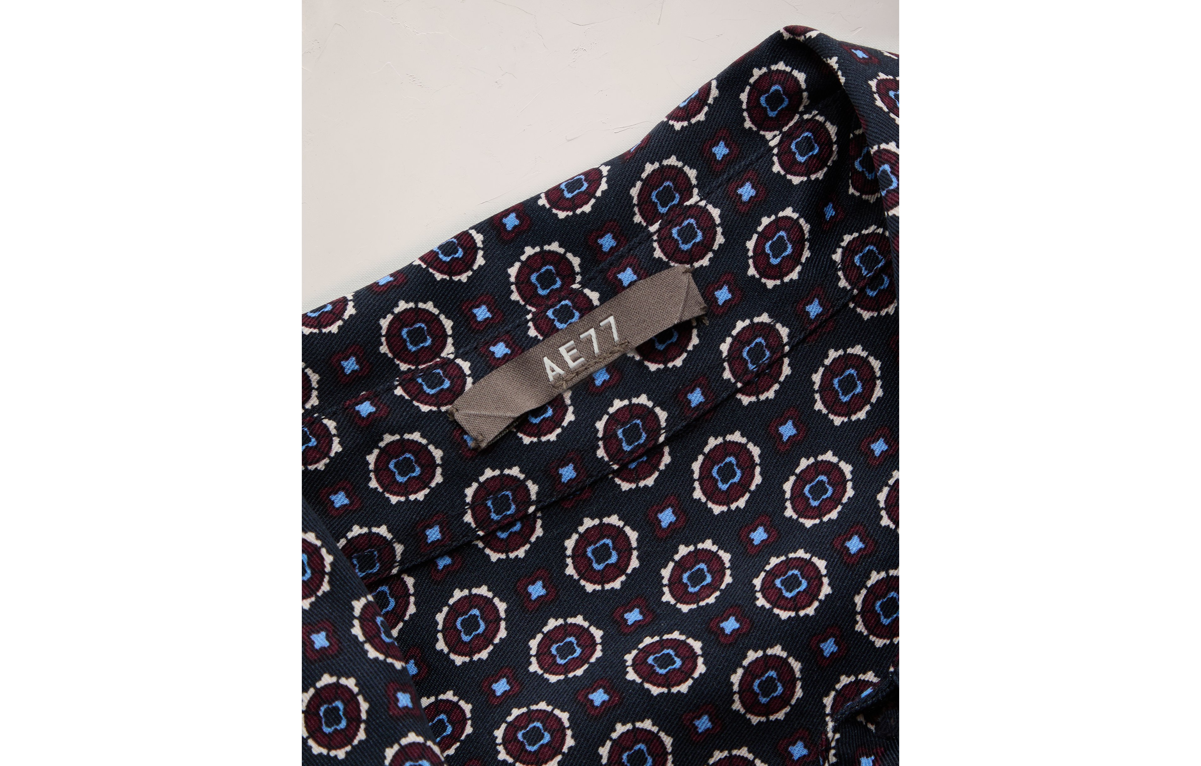 AE77 Relaxed Button-Up Printed Shirt