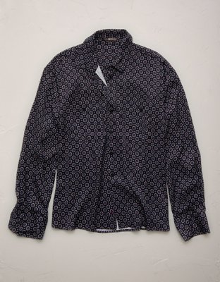 Chemise boutonnée à imprimé décontracté AE77