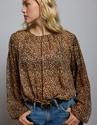 AE77 Premium Silk Bubble Blouse