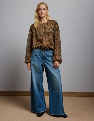 AE77 Premium Silk Bubble Blouse