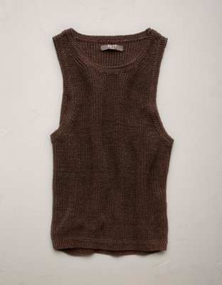 AE77 Premium Linen Sweater Tank Top