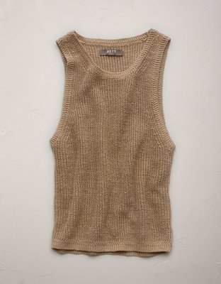 AE77 Premium Linen Sweater Tank Top