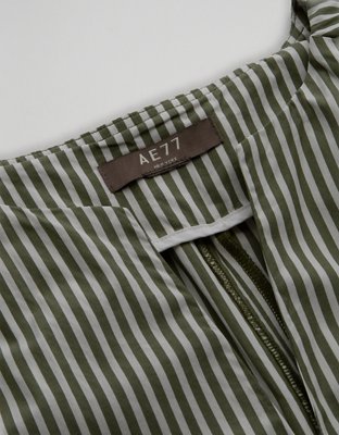 AE77 Premium Striped Poplin Maxi Dress