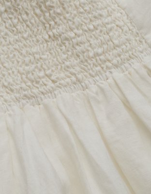 AE77 Premium Strapless Linen Midi Dress