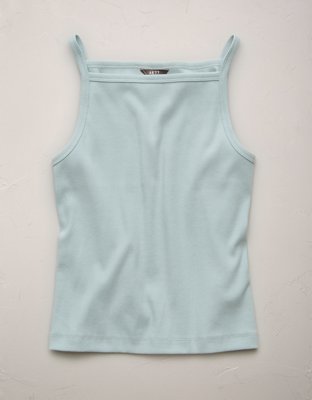 AE77 Premium Straight Neck Tank Top