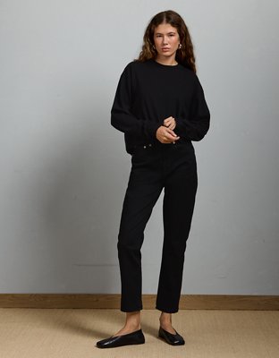 AE77 Premium Boxy Long-Sleeve Cropped T-Shirt | American Eagle
