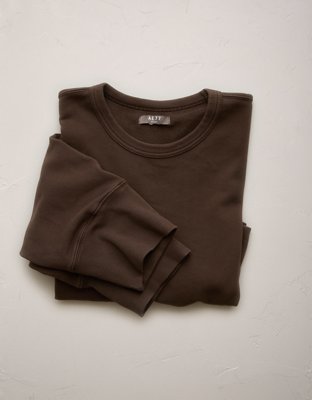 AE77 Premium Relaxed Cropped Sweatshirt