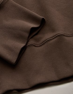 AE77 Premium Relaxed Cropped Sweatshirt