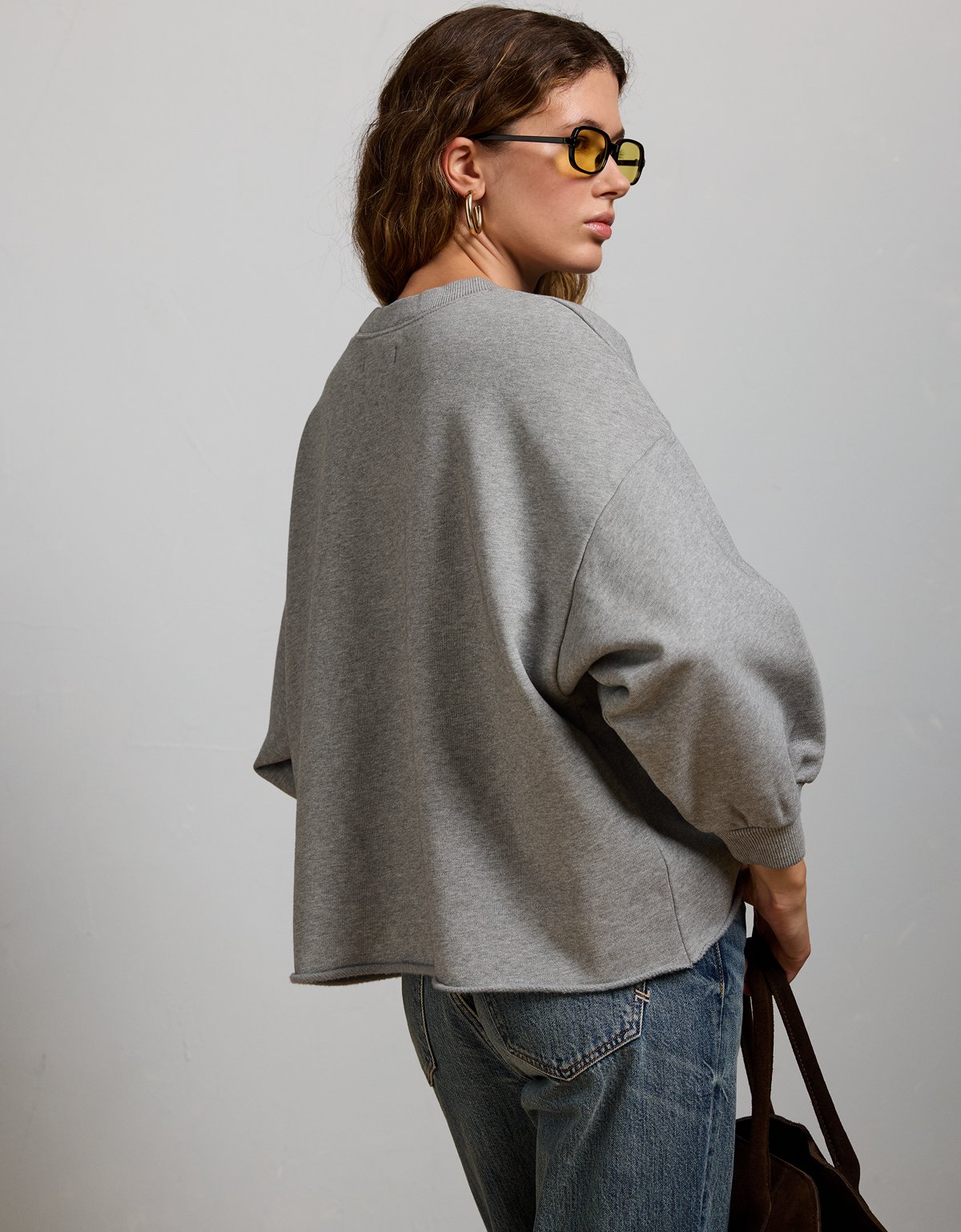 AE77 Premium Puff Sleeve Sweatshirt - image 2