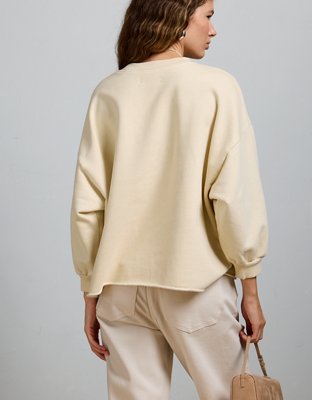 AE77 Premium Puff Sleeve Sweatshirt | American Eagle