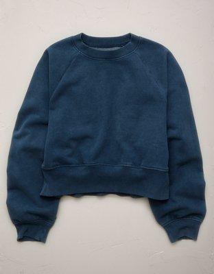 AE77 Premium Cropped Fleece Sweatshirt
