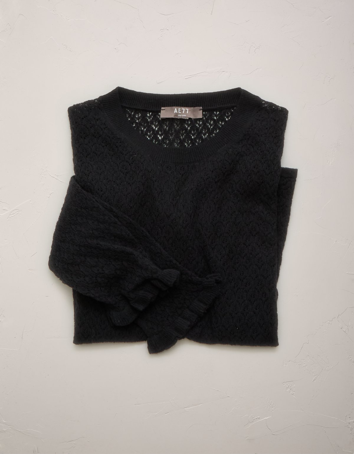 AE77 Pointelle Sweater - image 4