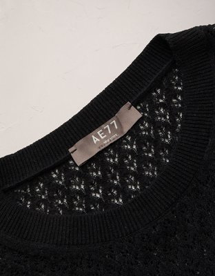 AE77 Pointelle Sweater
