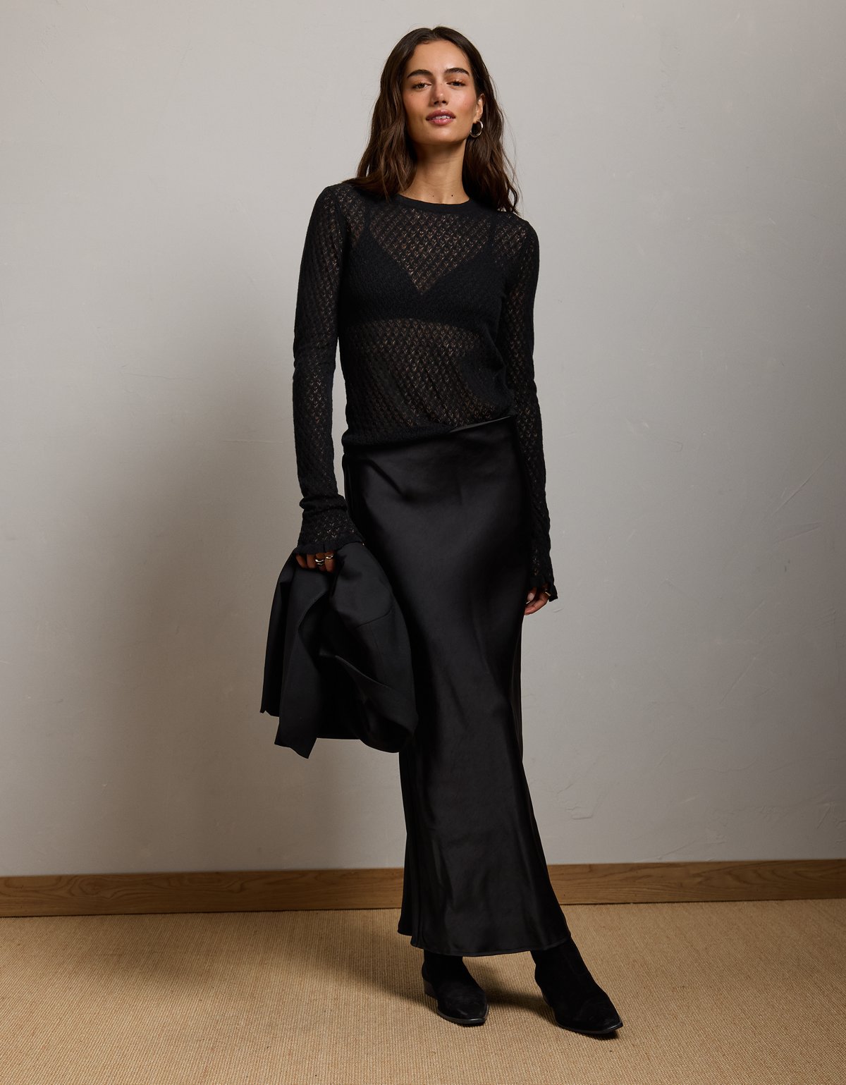 AE77 Pointelle Sweater - image 5