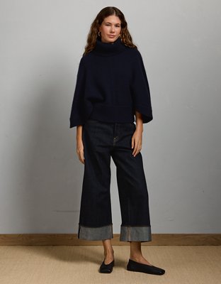 AE77 Premium Cape Sweater