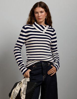 AE77 Premium Shaker Stitch Sweater