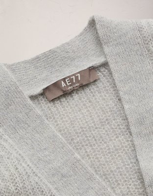 AE77 Sparkle Shaker Stitch Cardigan