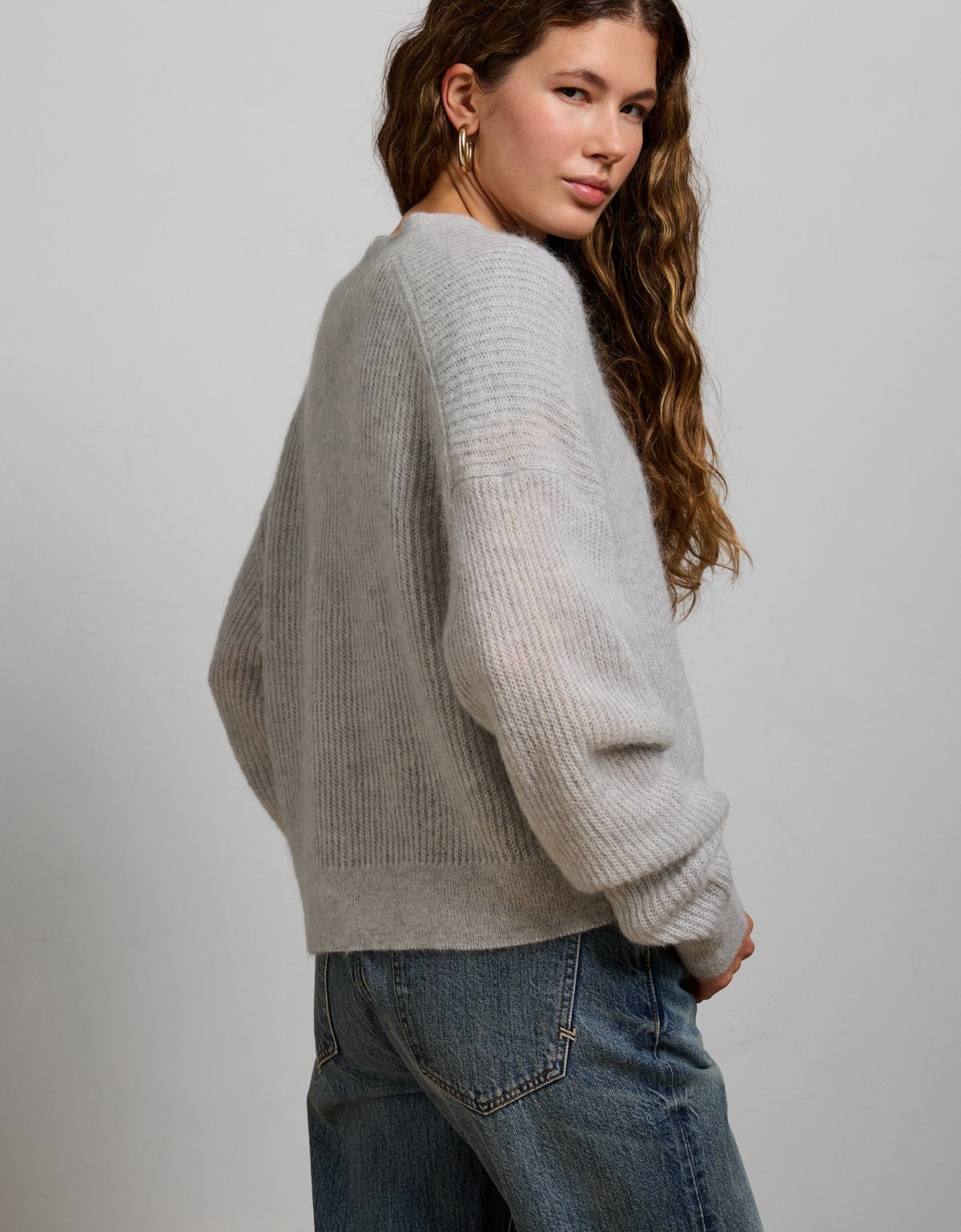 AE77 Sparkle Shaker Stitch Cardigan - image 2