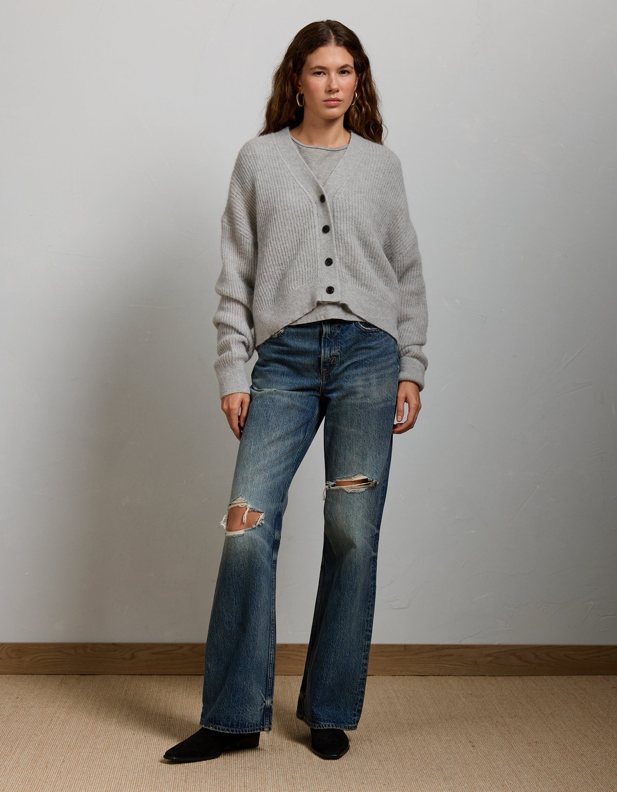 AE77 Sparkle Shaker Stitch Cardigan - image 5