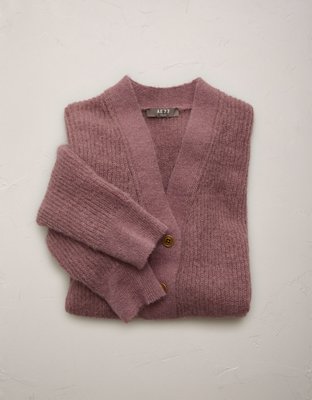 AE77 Sparkle Shaker Stitch Cardigan
