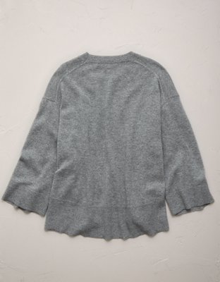 AE77 Premium Oversized Cashmere Sweater T-Shirt