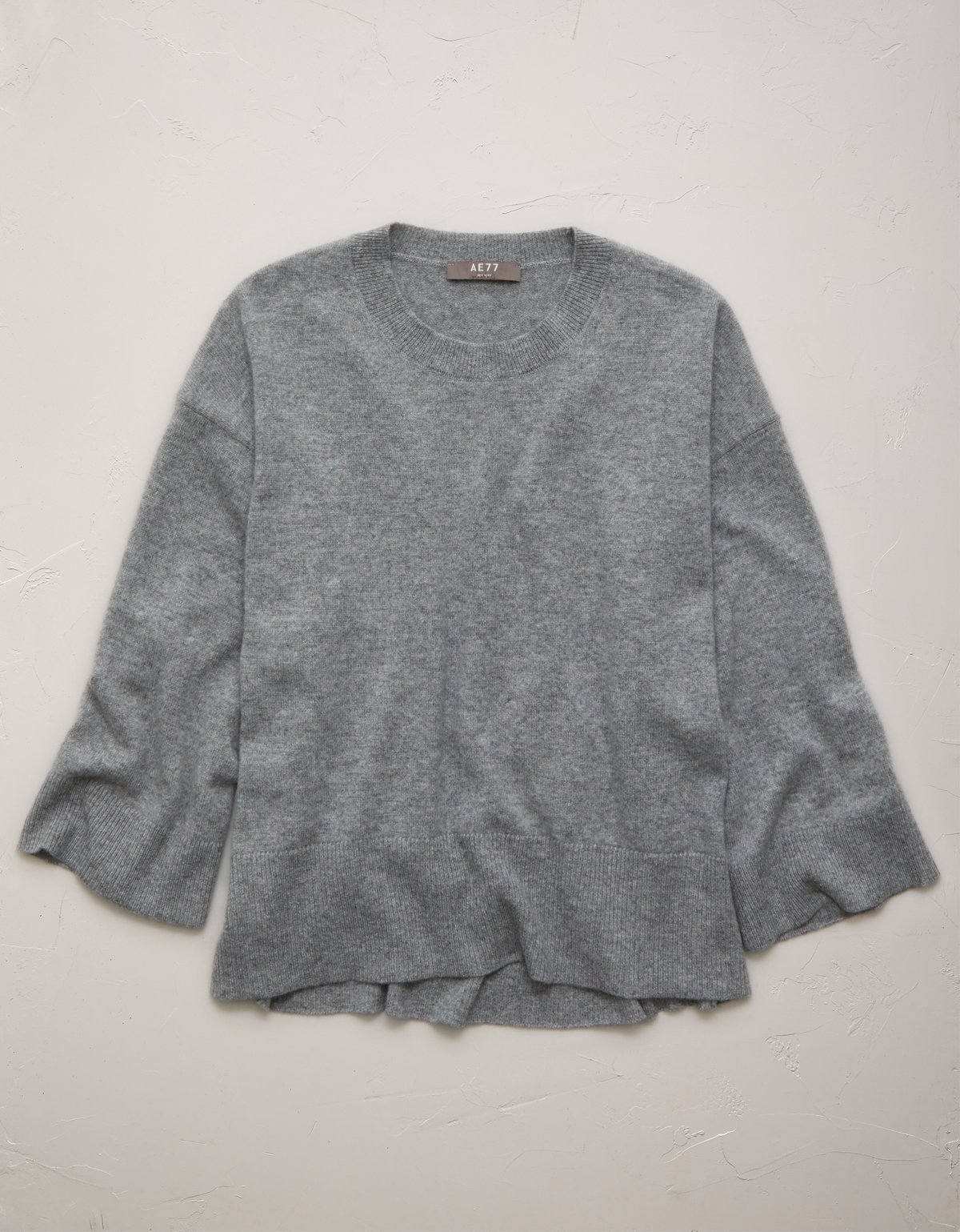 AE77 Premium Oversized Cashmere Sweater T-Shirt - image 3