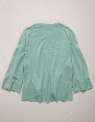 AE77 Premium Oversized Cashmere Sweater T-Shirt