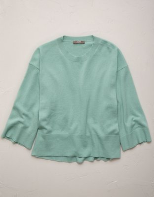 AE77 Premium Oversized Cashmere Sweater T-Shirt NULL Olive Moss S