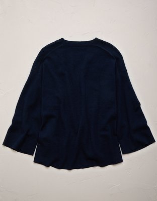 AE77 Premium Oversized Cashmere Sweater T-Shirt