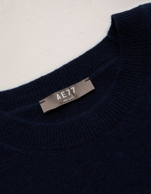 AE77 Premium Oversized Cashmere Sweater T-Shirt