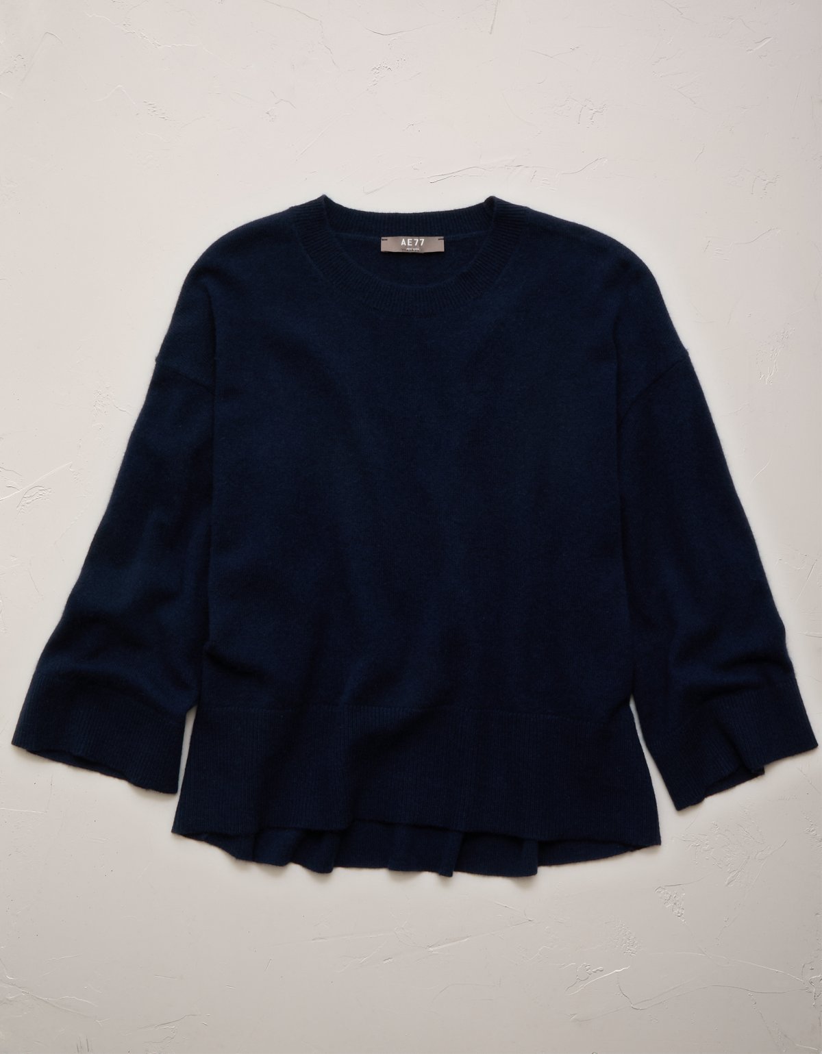 AE77 Premium Oversized Cashmere Sweater T-Shirt - image 3