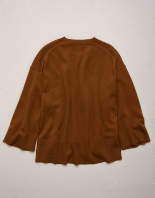 AE77 Premium Oversized Cashmere Sweater T-Shirt