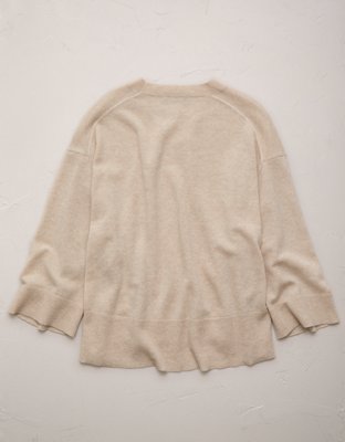 AE77 Premium Oversized Cashmere Sweater T-Shirt