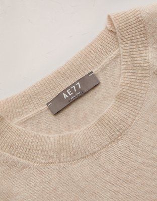 AE77 Premium Oversized Cashmere Sweater T-Shirt