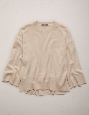 AE77 Premium Oversized Cashmere Sweater T-Shirt