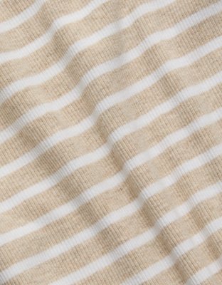 AE77 Striped Square Neck Tank Top