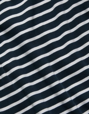 AE77 Striped Square Neck Tank Top