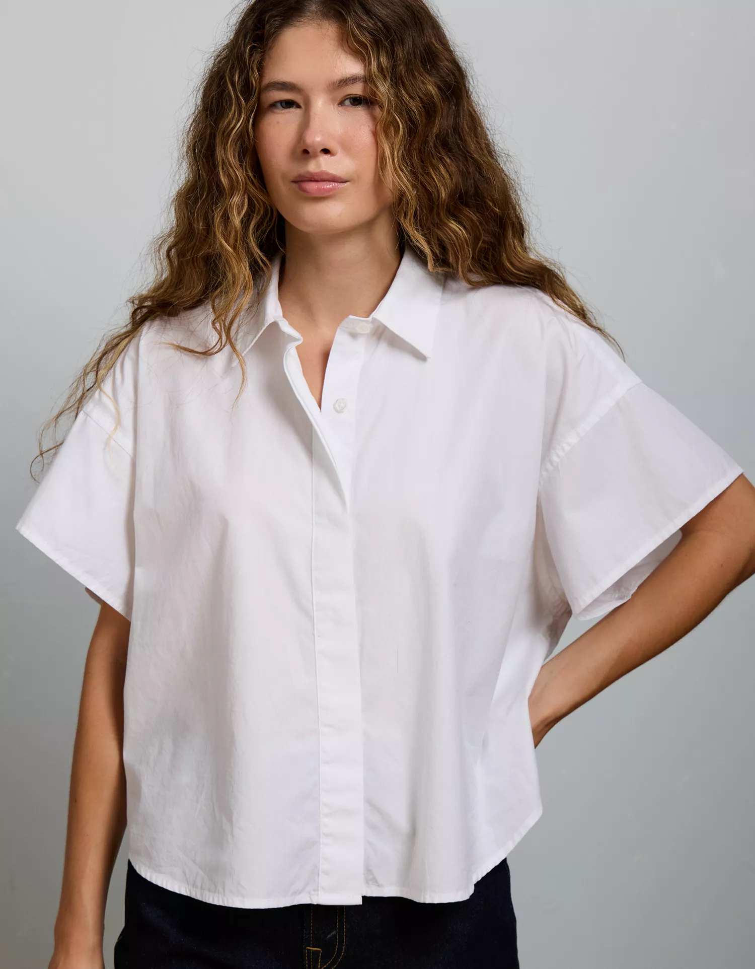 AE77 Short Sleeve Poplin Shirt - thumbnail 8