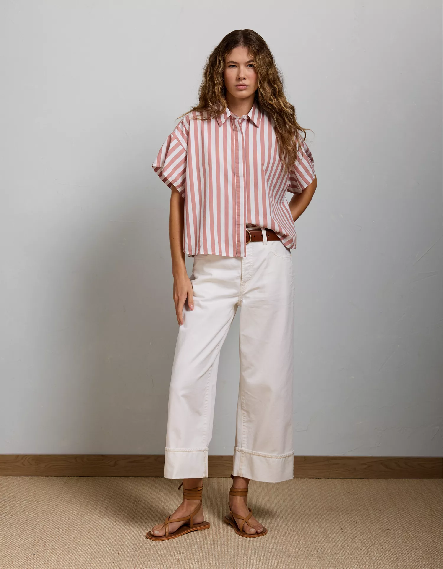 AE77 Short Sleeve Poplin Shirt - thumbnail 5