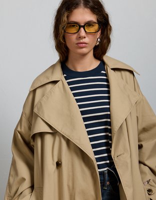 AE77 Premium Dolman Trench Coat