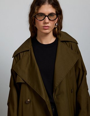 AE77 Premium Dolman Trench Coat