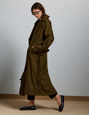 AE77 Premium Dolman Trench Coat