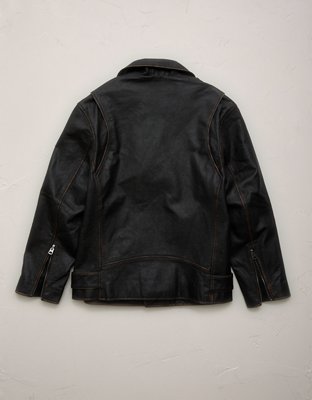 AE77 Premium Oversized Leather Jacket