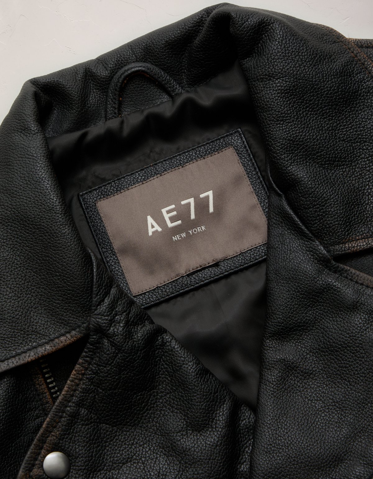 AE77 Premium Oversized Leather Jacket - image 3