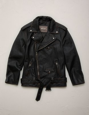AE77 Premium Oversized Leather Jacket