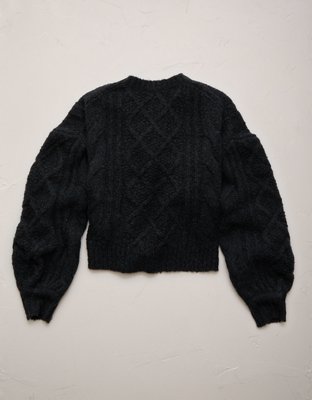 AE77 Premium Cable Sweater